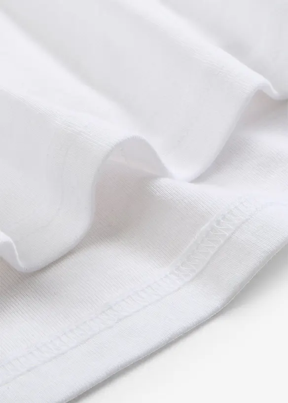 Top con spalline sottili in puro cotone (pacco da 3), bonprix