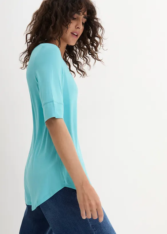 Maglia lunga in morbida viscosa, bonprix