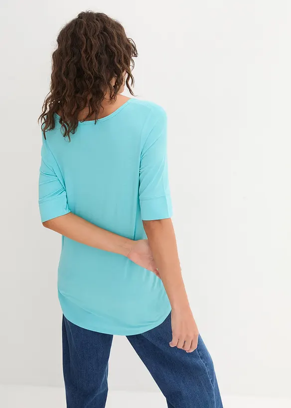 Maglia lunga in morbida viscosa, bonprix