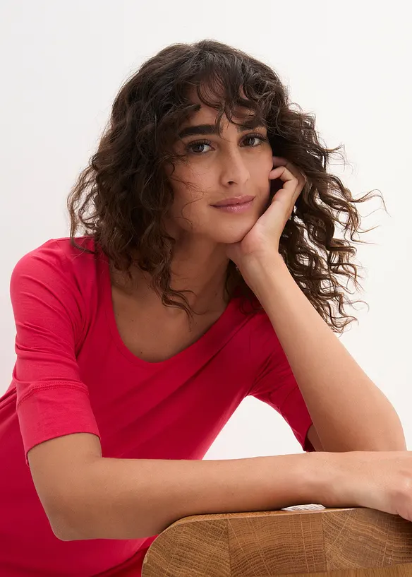 Maglia lunga in morbida viscosa, bonprix