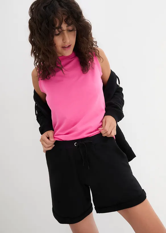 Shorts in felpa di puro cotone, bonprix
