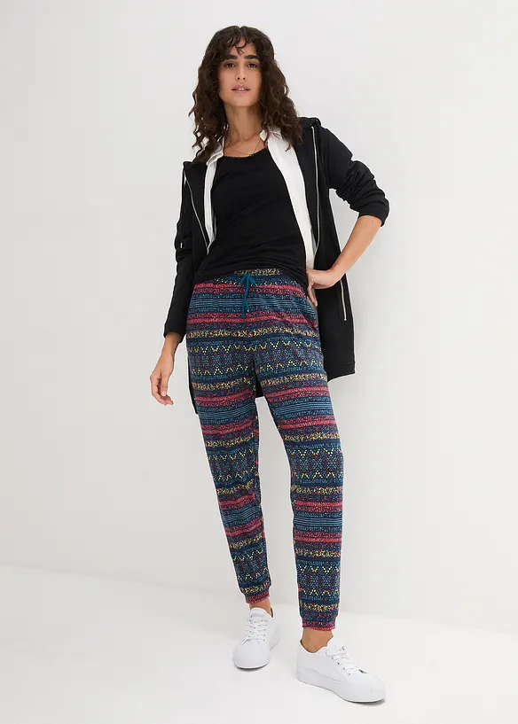 Pantaloni in jersey di misto viscosa morbido, bonprix