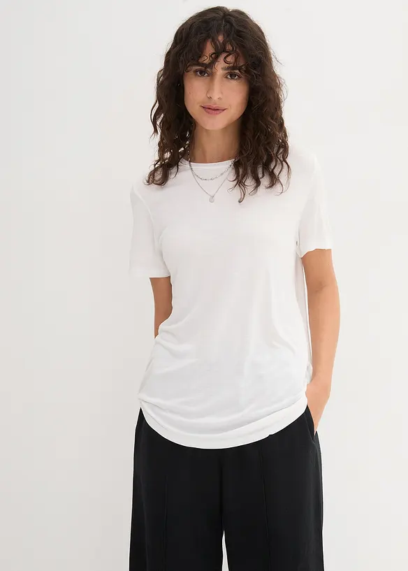 Maglia lunga in viscosa morbida, bonprix