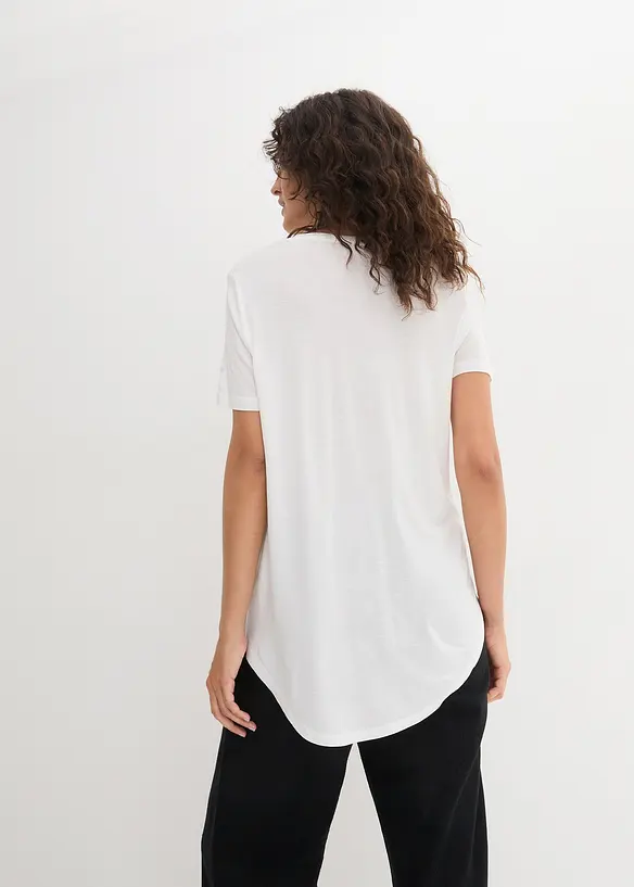 Maglia lunga in viscosa morbida, bonprix