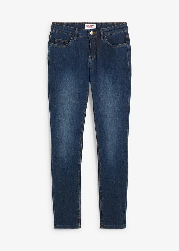 Jeans skinny elasticizzati, vita media, bonprix