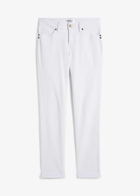 Jeans elasticizzati straight, vita media, bonprix