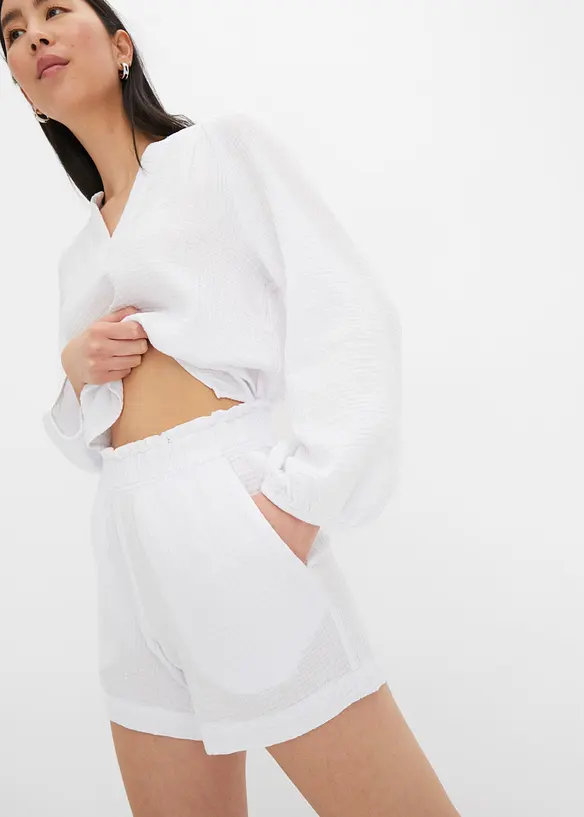 Shorts in mussola di puro cotone, bonprix