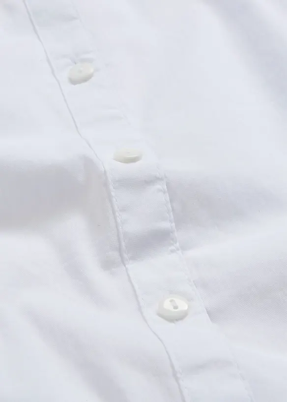 Camicetta elasticizzata a maniche corte in misto cotone, bonprix
