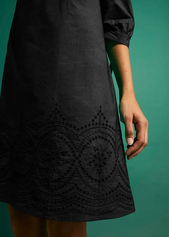 Abito a spalle scoperte in puro cotone, bonprix