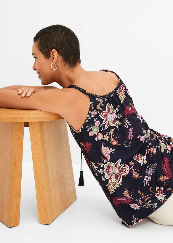 Top in jersey fantasia, bonprix