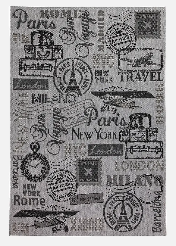 Tappeto da interno ed esterno con motivi vintage, bonprix