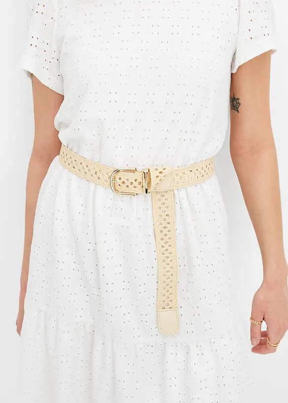 Abito con ricami traforati, bonprix