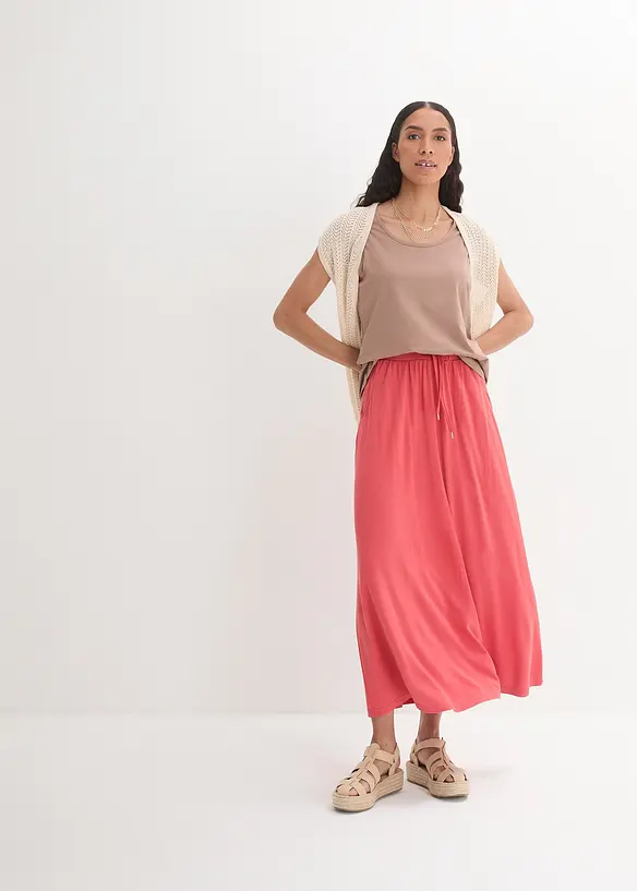 Gonna in jersey misto viscosa, bonprix