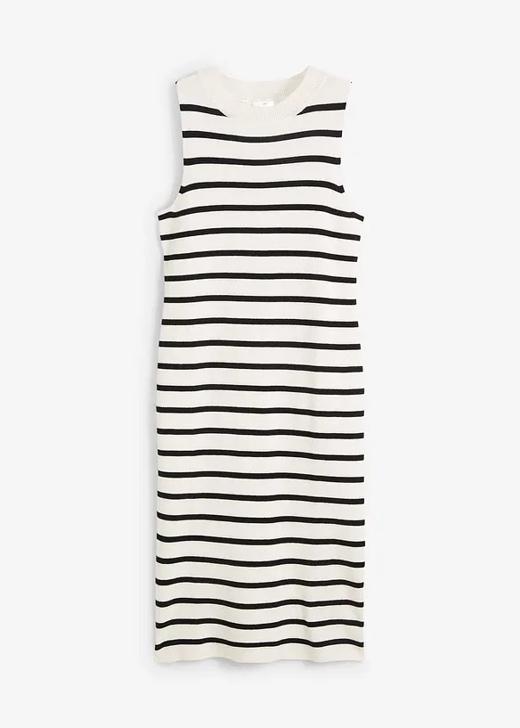 Abito in maglia fine leggera a righe, bonprix