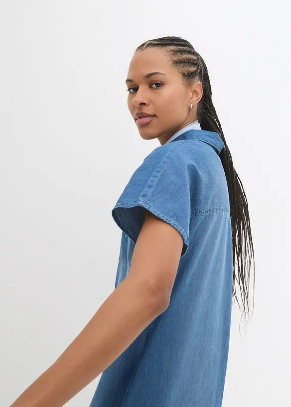 Abito lungo di jeans, bonprix