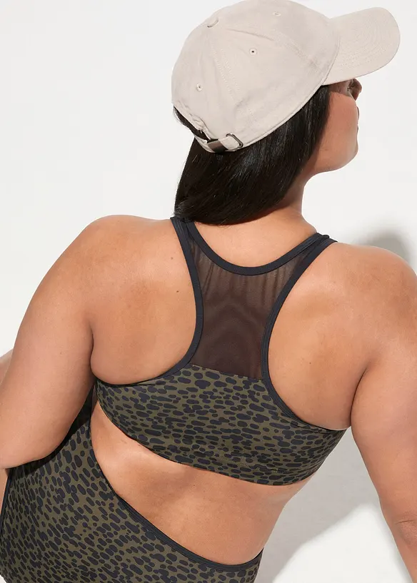 Bikini a bustier con inserto trasparente (set 2 pezzi), bonprix