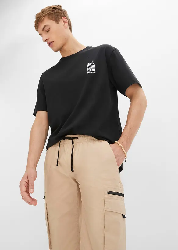 Bermuda con elastico in vita e tasche cargo, regular fit, bonprix