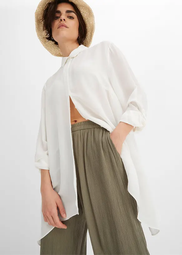 Pantaloni a palazzo in morbida viscosa, bonprix