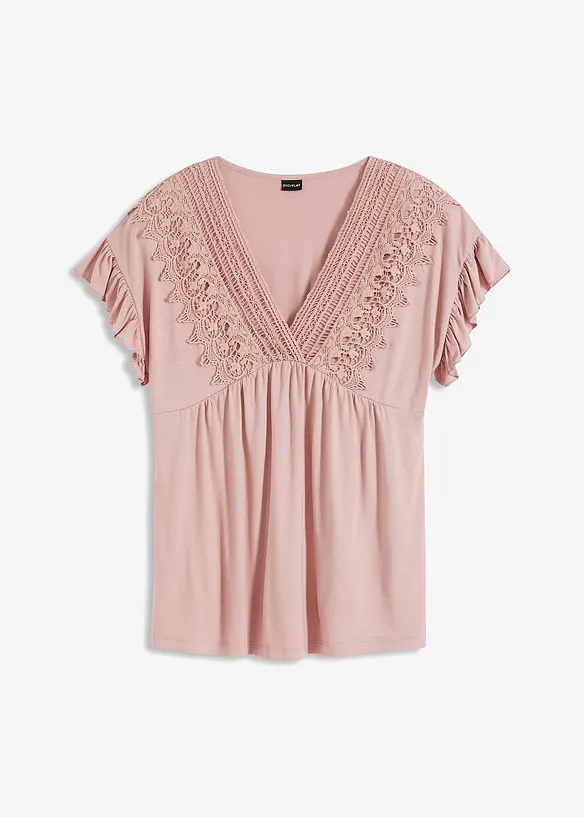 Maglia con pizzo, bonprix