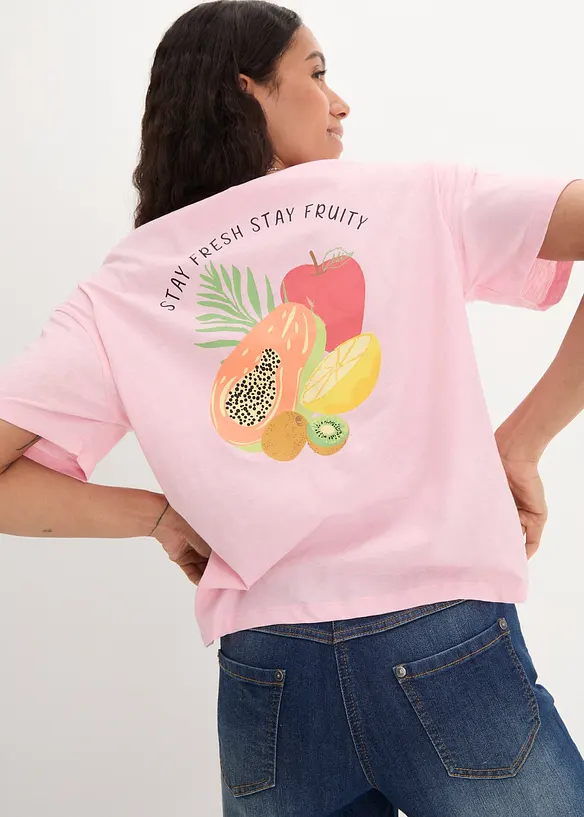 Maxi maglia con stampa, bonprix