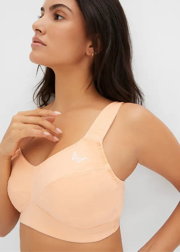 Reggiseno senza ferretto con cotone biologico (pacco da 2), bonprix