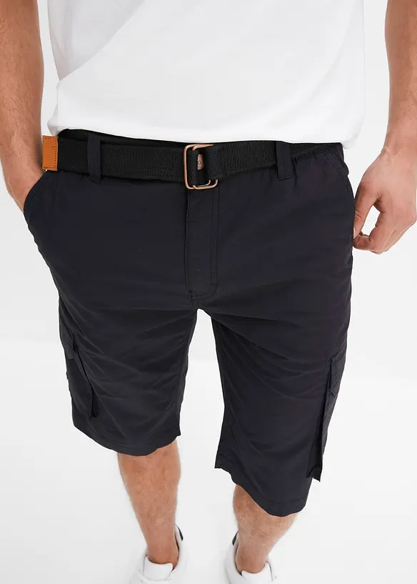 Bermuda cargo comodi in vita con cintura, regular fit, bonprix