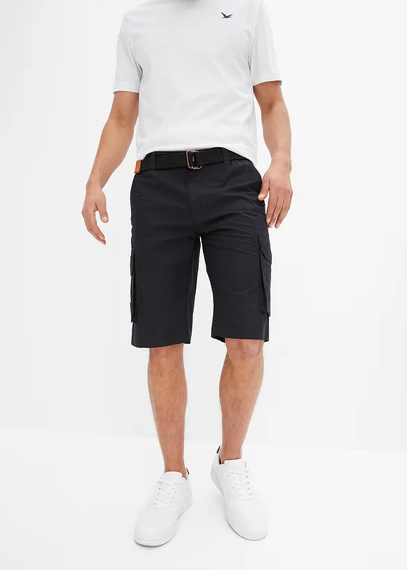 Bermuda cargo comodi in vita con cintura, regular fit, bonprix