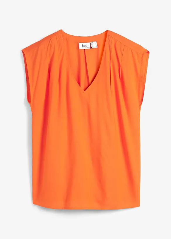 Blusa a maniche corte con scollatura a V, bonprix