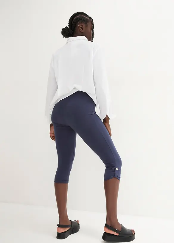Leggings a pinocchietto in cotone biologico, bonprix