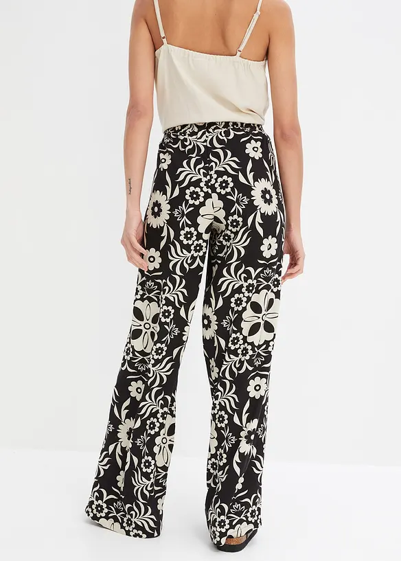 Pantaloni larghi in viscosa fluente, bonprix