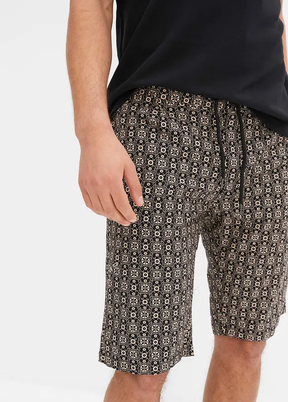 Bermuda chino in misto lino, bonprix
