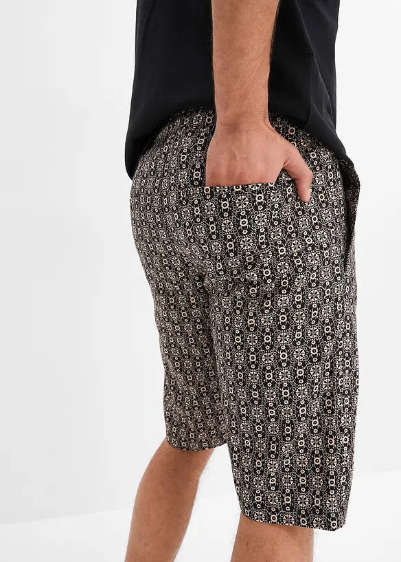 Bermuda chino in misto lino, bonprix
