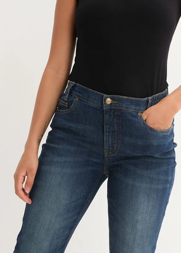 Jeans skinny con bordo vita comodo, vita media, bonprix