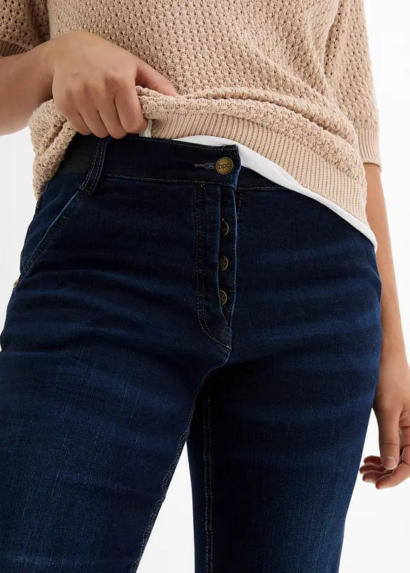 Jeans boyfriend con bordo vita comodo, vita media, bonprix