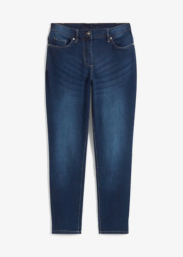 Jeans boyfriend elasticizzati, vita media, bonprix