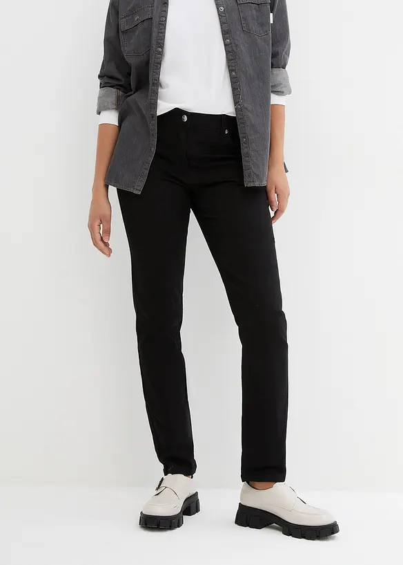 Jeans slim fit con vita alta e comoda, bonprix