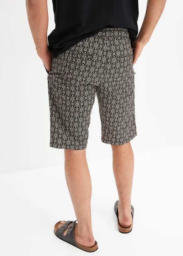 Bermuda chino in misto lino, bonprix