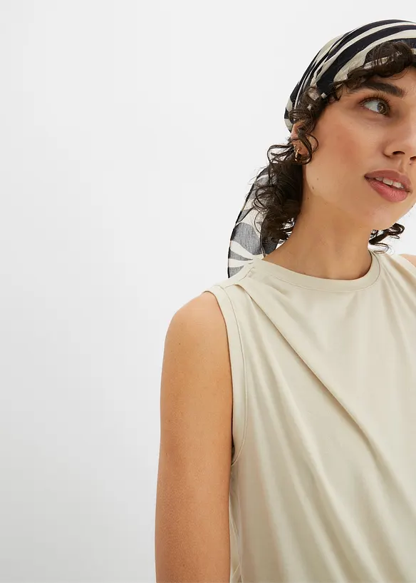 Maglia con drappeggio, bonprix