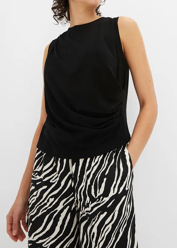 Maglia con drappeggio, bonprix