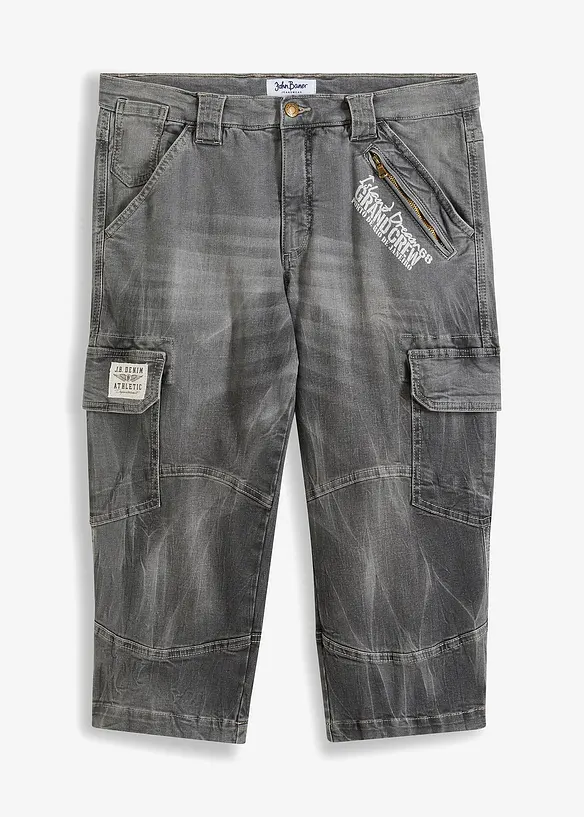 Jeans a pinocchietto con tasche cargo, loose fit, bonprix