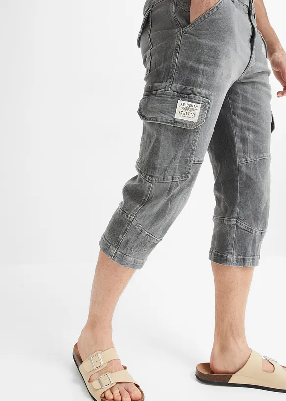 Jeans a pinocchietto con tasche cargo, loose fit, bonprix