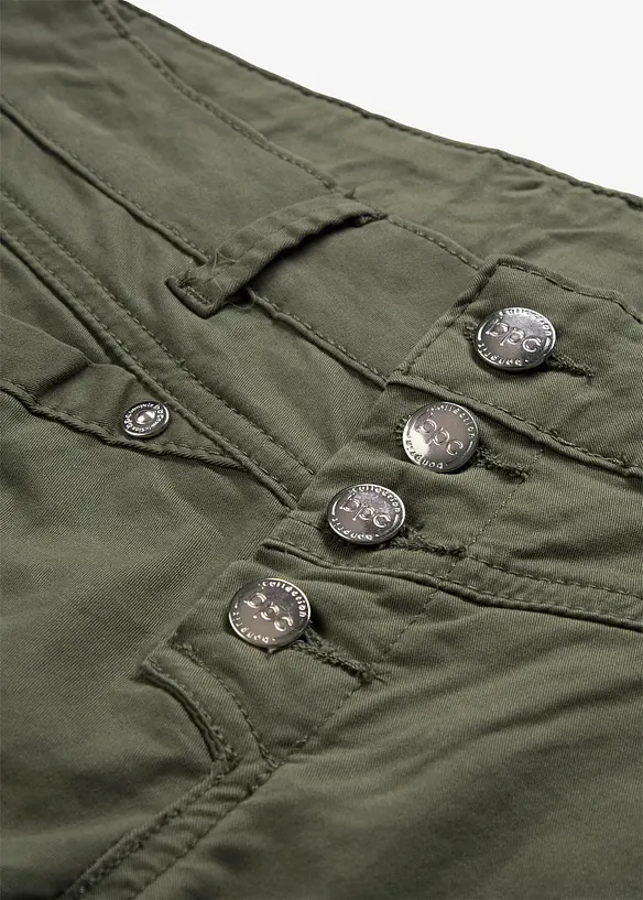 Pantaloni elasticizzati con effetto stropicciato, bonprix