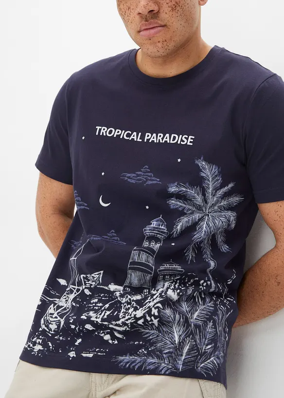 T-shirt in puro cotone, bonprix