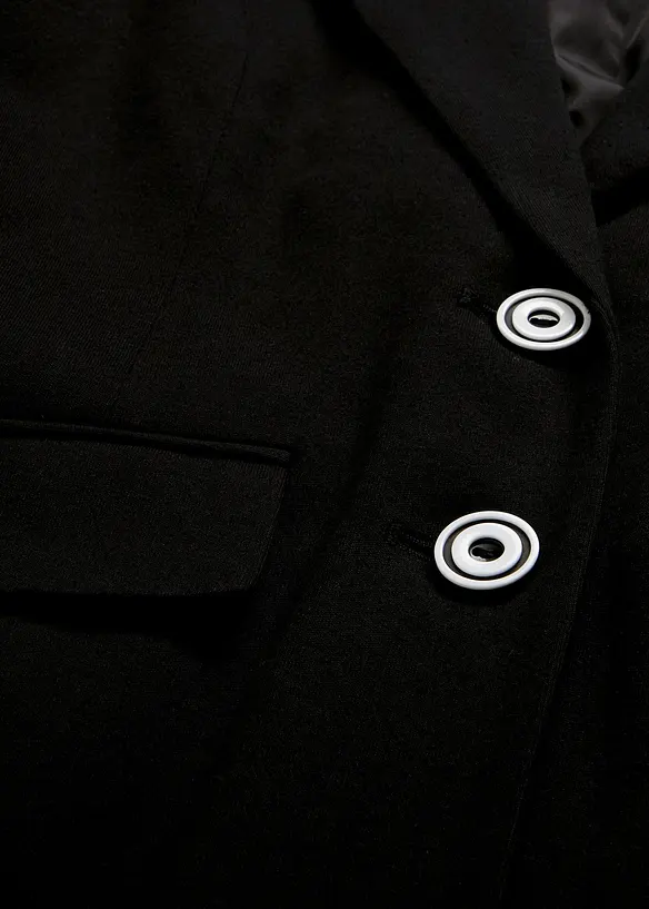 Blazer in cotone con dettagli a righe, bonprix