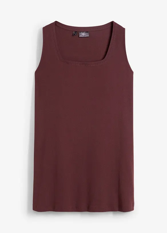 Top lungo in puro cotone, bonprix