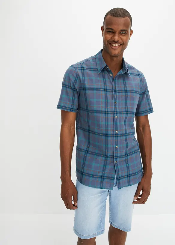 Camicia a maniche corte in puro cotone, bonprix