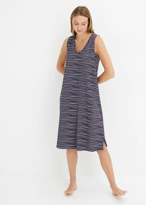 Camicia da notte corta in puro cotone (pacco da 2), bonprix