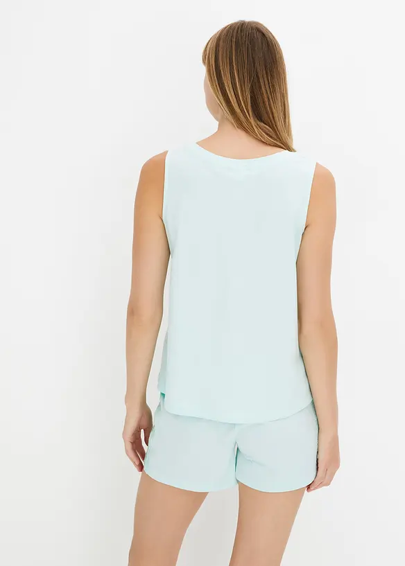 Pigiama estivo con pizzo delicato, bonprix