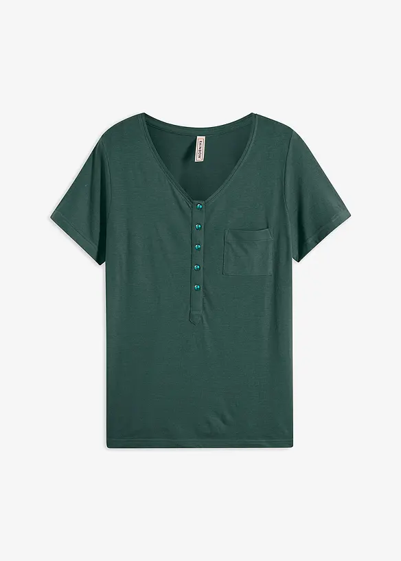 T-shirt con bottoni, bonprix