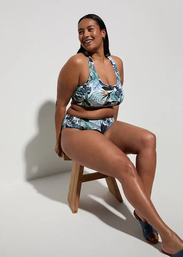 Bikini a bustier con spalline incrociate (set 2 pezzi), bonprix